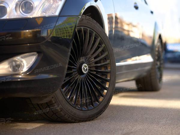 MERCEDES-BENZ S-CLASS НА ЛИТЫХ ДИСКАХ В СТИЛЕ MAYBACH MULTISPOKE R19 - Фото № 3