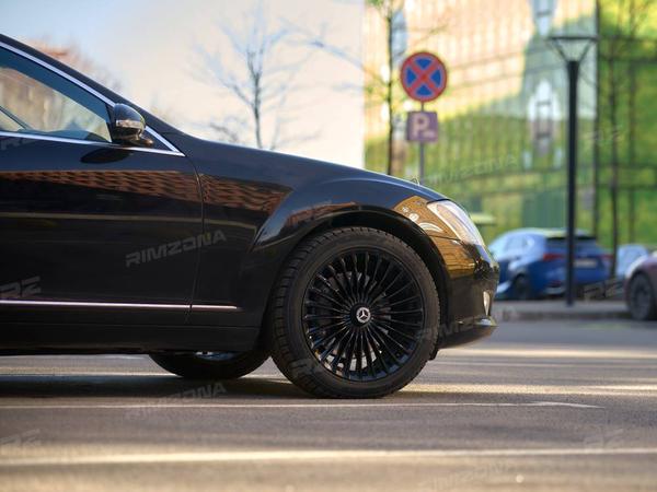 MERCEDES-BENZ S-CLASS НА ЛИТЫХ ДИСКАХ В СТИЛЕ MAYBACH MULTISPOKE R19 - Фото № 6