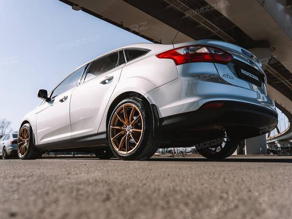 FORD FOCUS НА ЛИТЫХ ДИСКАХ В СТИЛЕ HRE P104 R18 - Фото № 5