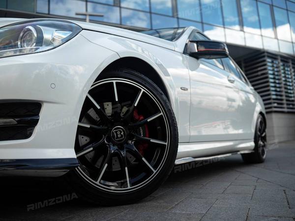 MERCEDES C-CLASS НА ЛИТЫХ ДИСКАХ В СТИЛЕ BRABUS MONOBLOCK Z R18 - Фото № 2