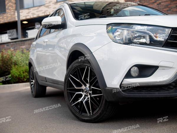 LADA VESTA CROSS НА ЛИТЫХ ДИСКАХ VORSTEINER VFF-107 R17 - Фото № 2