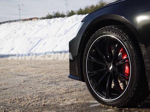 КОВАНЫЙ ДИСК В СТИЛЕ ABT R21 9J 5X112 ET28 DIA 66.6 (MB) - Фото вживую на авто №4
