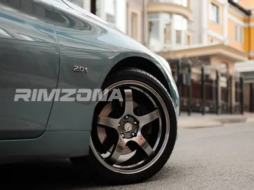 Литой диск ADVAN TC-4 R17 7.5J 4x114.3 ET38 dia 73.1 - Фото вживую на авто №3