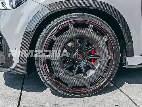 Кованый диск BRABUS Monoblock Z Carbon Rocket R24 10/11.5J 5x112 ET45/47 dia 66.6 - Фото вживую на авто №4