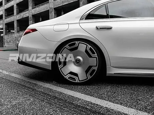 Кованый диск В стиле Mercedes Monoblock Forged R22 9.5/11.5J 5x112 ET45/47 dia 66.6 - Фото вживую на авто №3