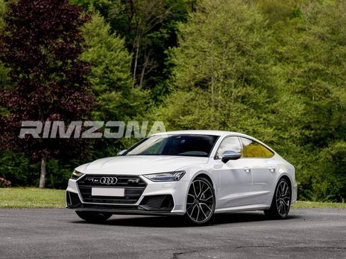 Литой диск В стиле Audi 5 W SPOKE R22 9.5J 5x112 ET26 dia 66.6 - Фото вживую на авто №2