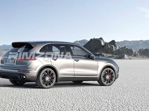 Литой диск В стиле Porsche CAYENNE R20 8.5J 5x130 ET50 dia 71.6 - Фото вживую на авто №4