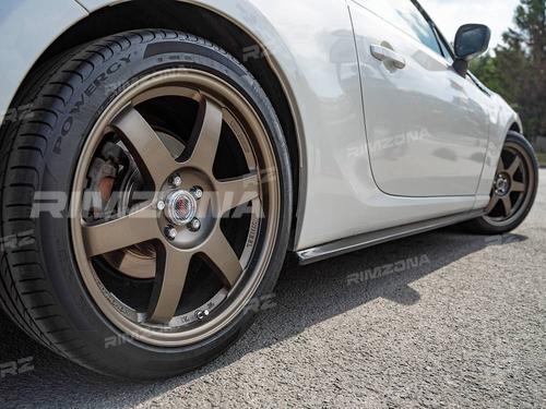 Литой диск RAYS TE37SL R17 8J 4x100 ET35 dia 73.1 - Фото вживую на авто №4